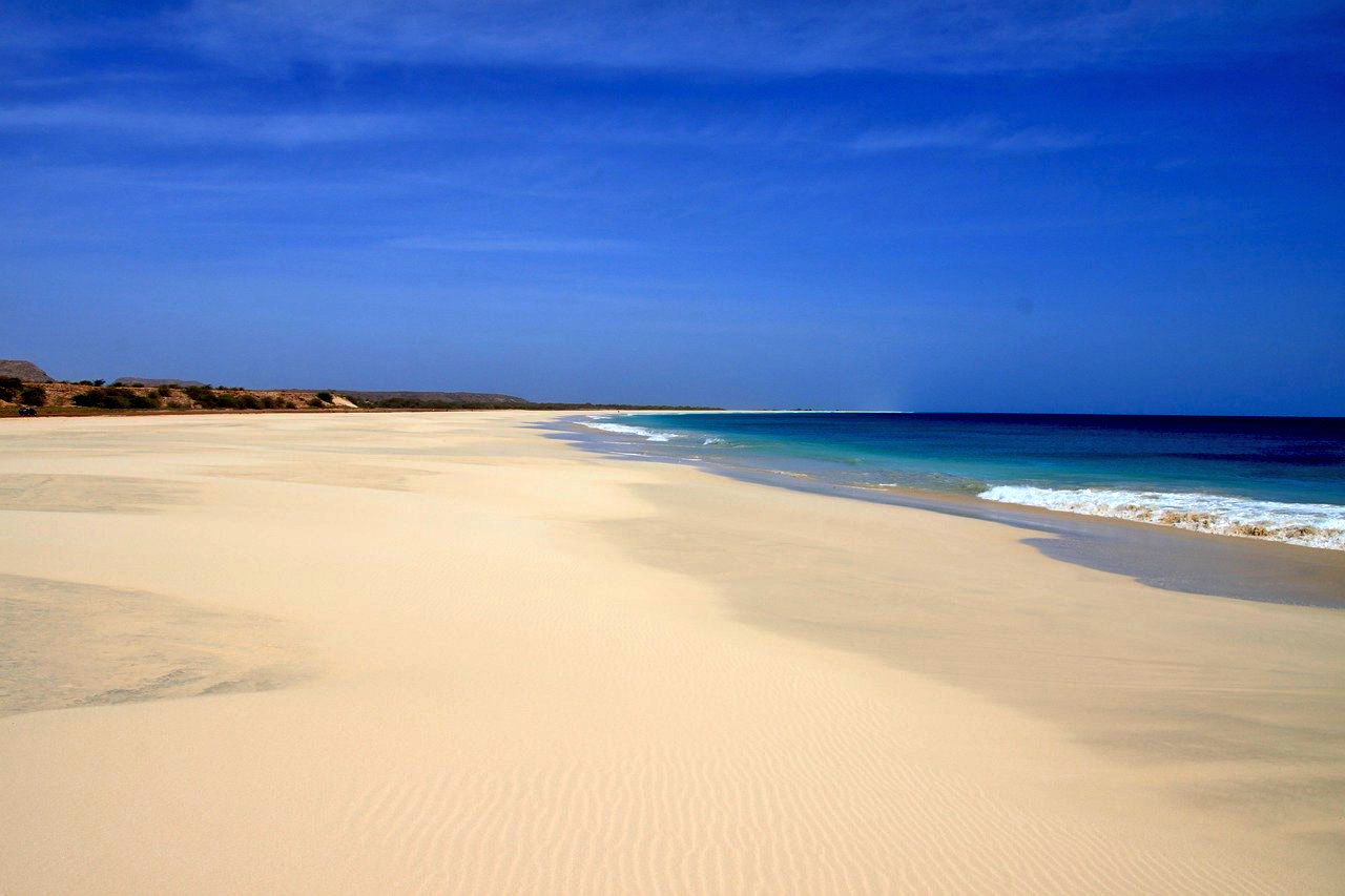 Imagem da Ilha do Sal no Cabo Verde