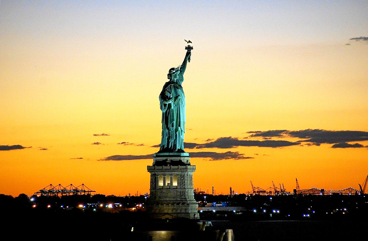 Imagem da estatua da liberdade em Nova York
