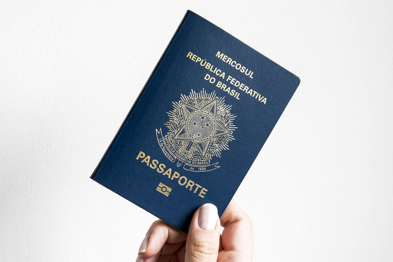 Imagem de um passaporte Brasileiro