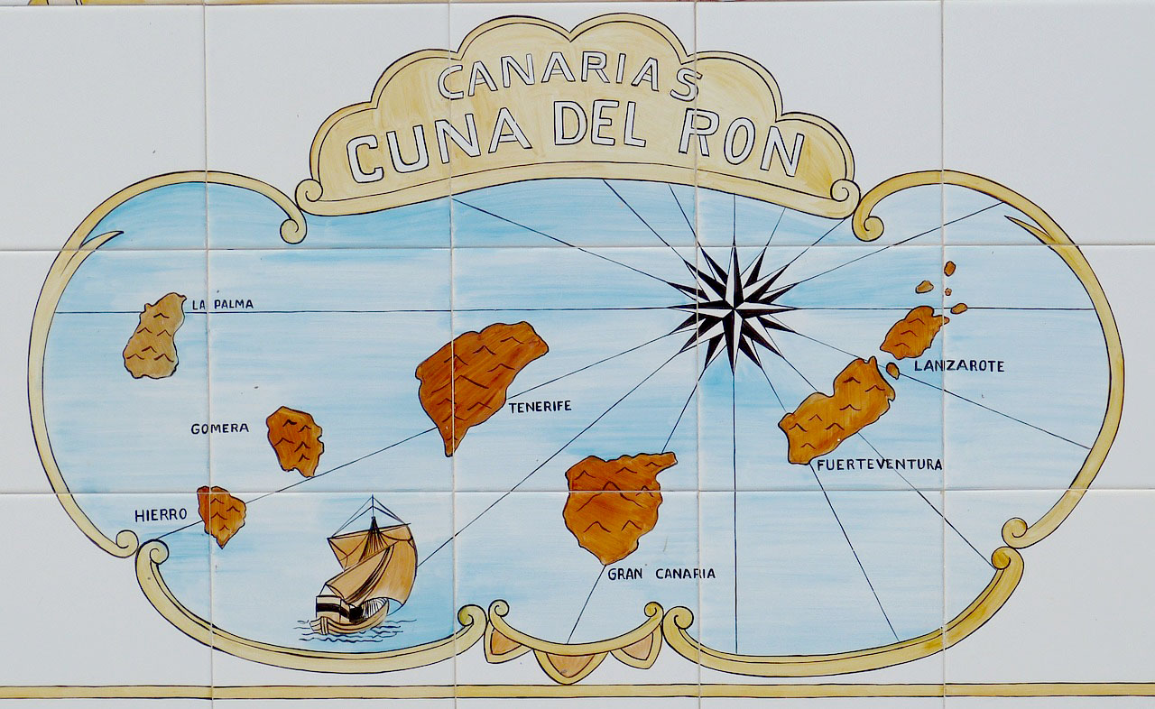 Imagem Mapa do arquipélago das Ilhas Canárias