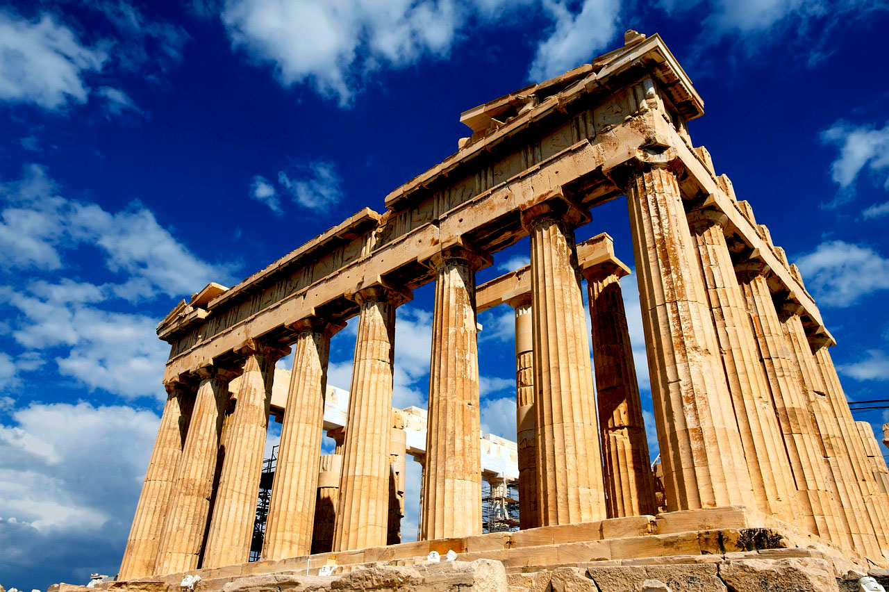 Imagem da Acrópole de Atenas
