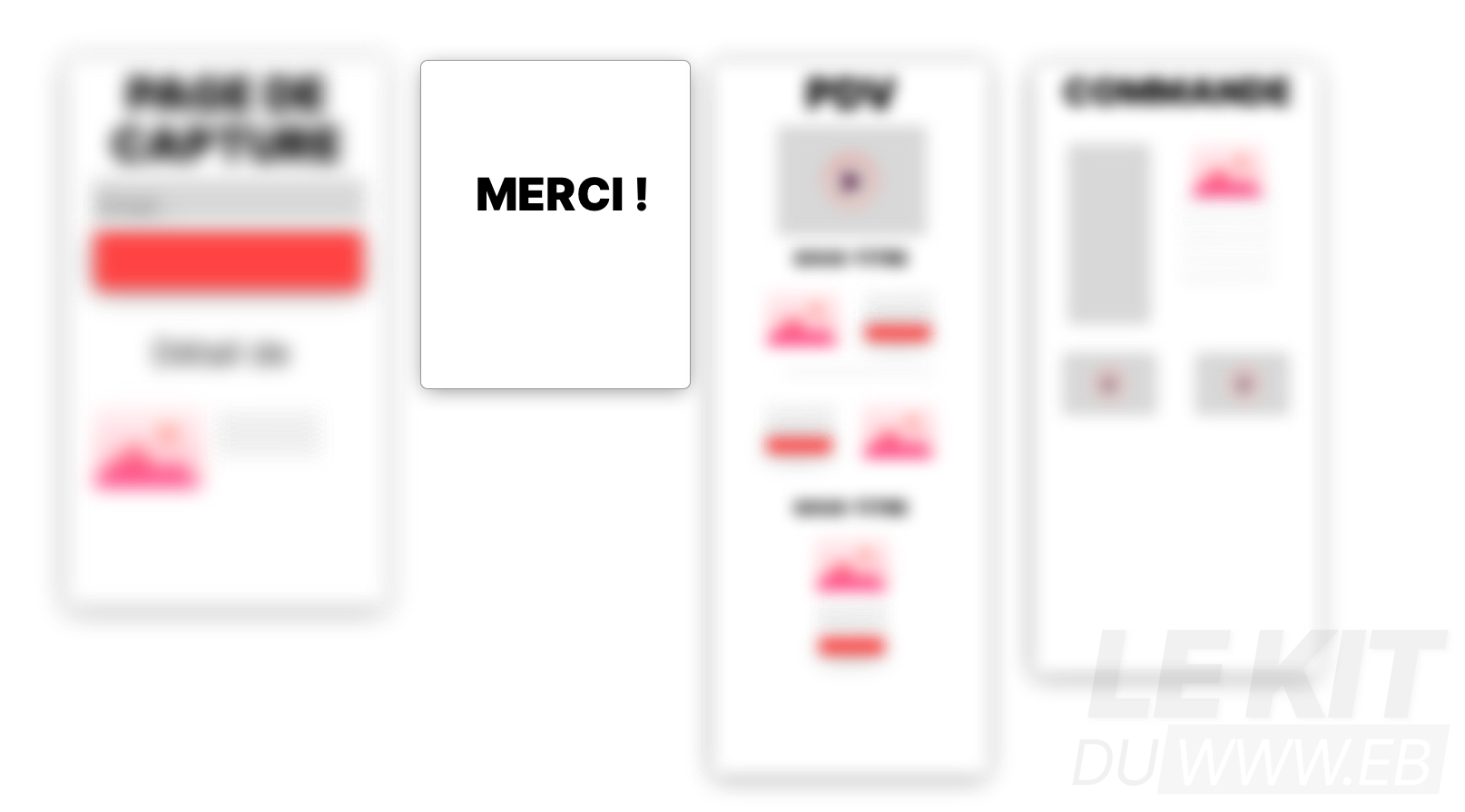 Schéma de tunnel de vente mettant en avant la page de remerciement