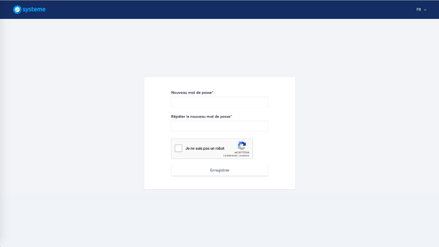 Page de connexion Systeme.io