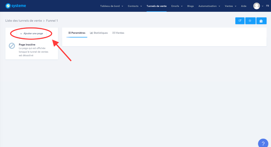 Créer une nouvelle page