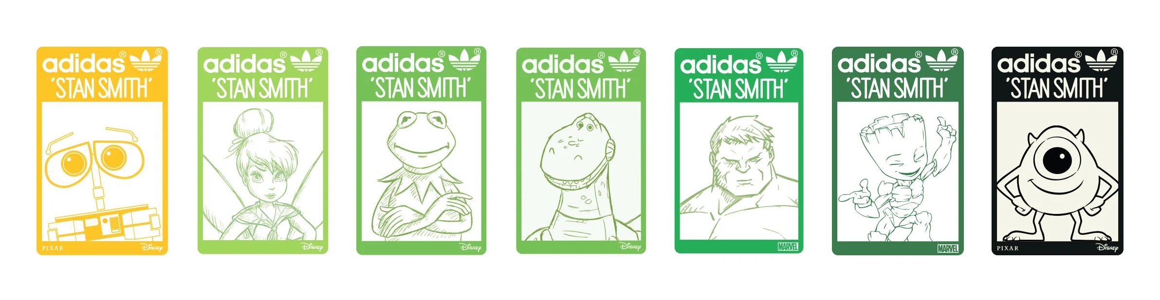 adidas x disney x pixar x marvel - stan smith collection release date