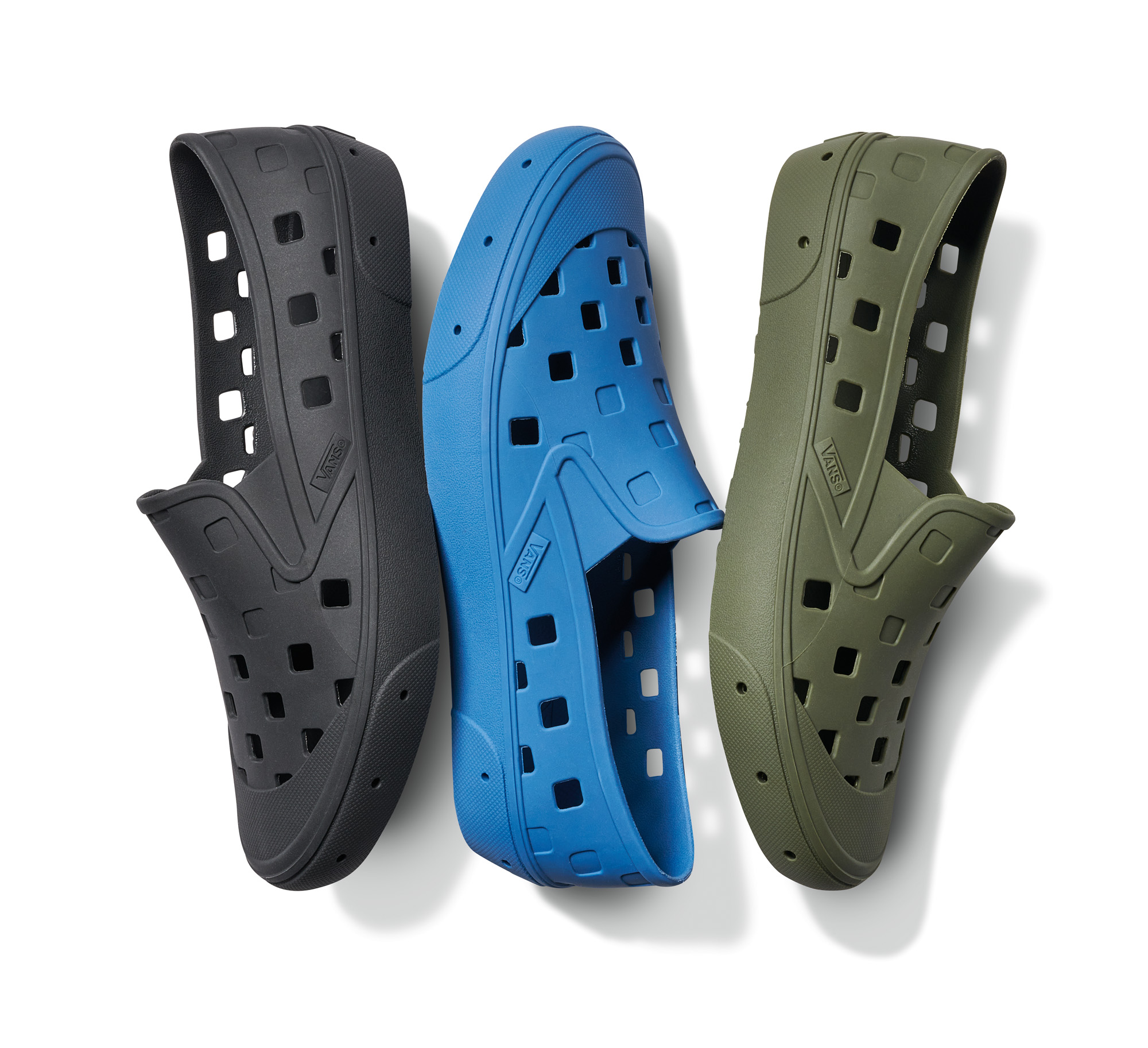 Vans - The Trek Slip-On / black, blue & olive / VN0A5HF8BLK - VN0A5HF8NVY - VN0A5HF850K - the collection
