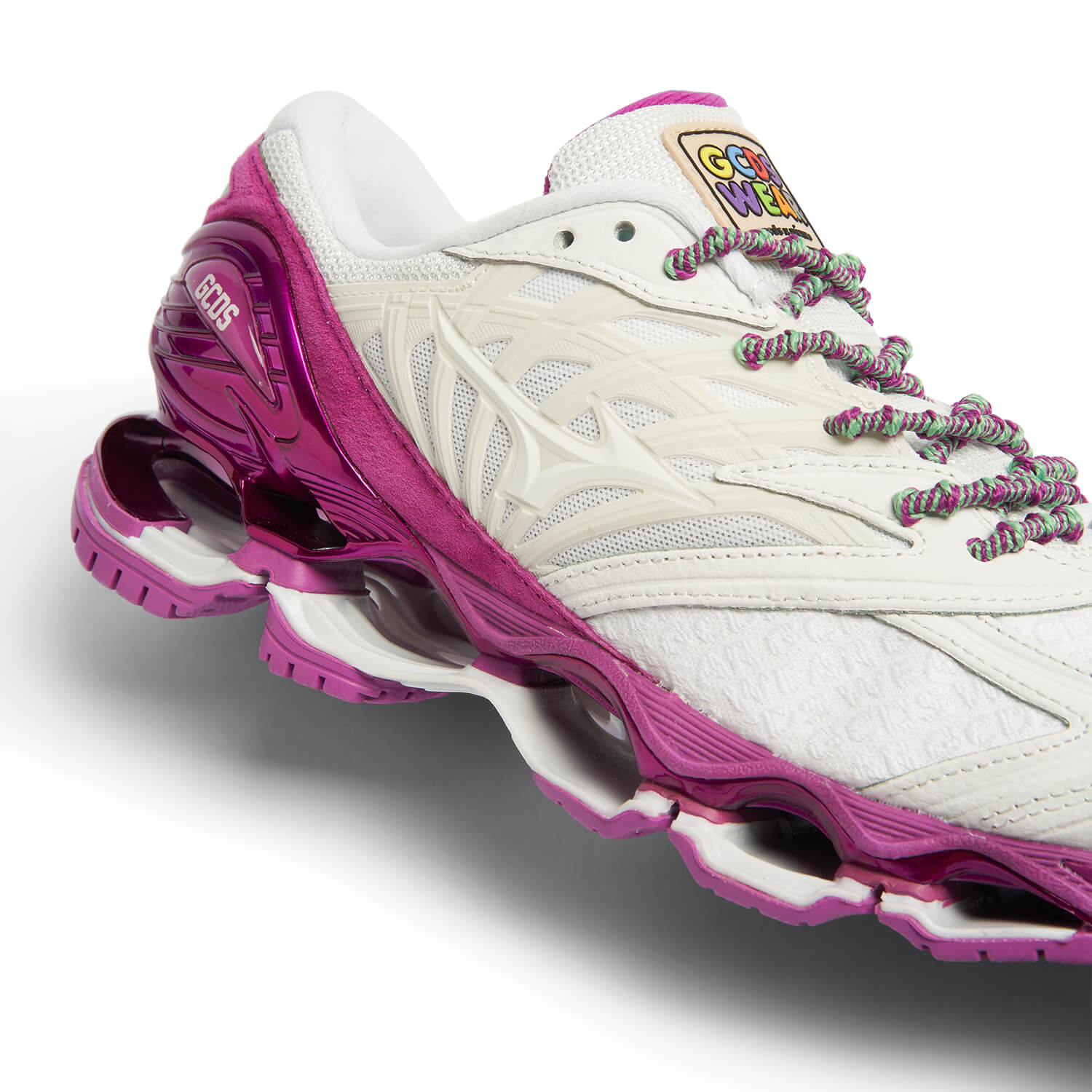 Mizuno x GCDS Wave Prophecy LS Cherry white/pink glo