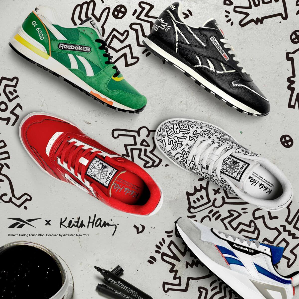 Keith Haring x Reebok - Sneaker Collaboration - the complete collection