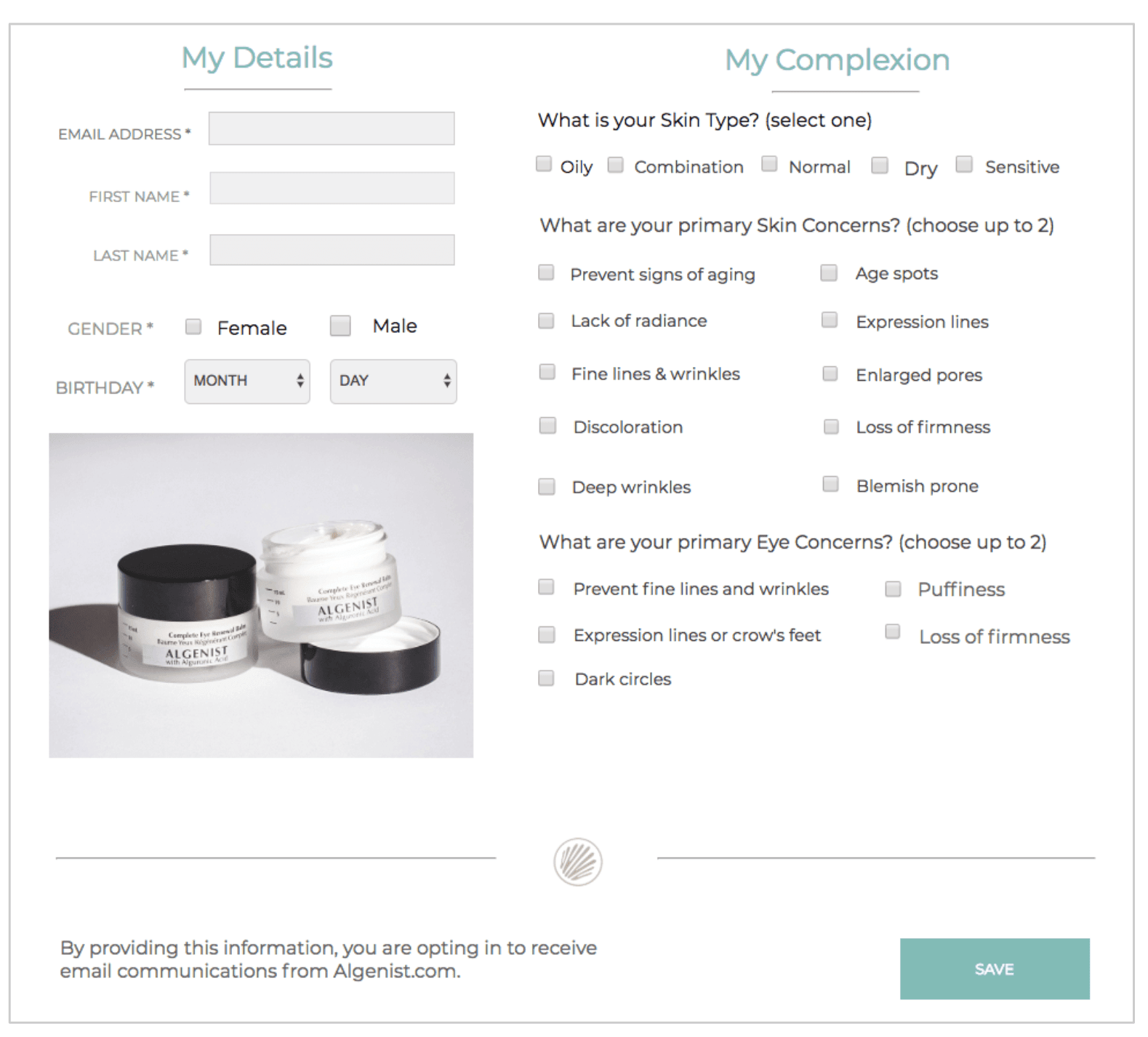 custom profile center
