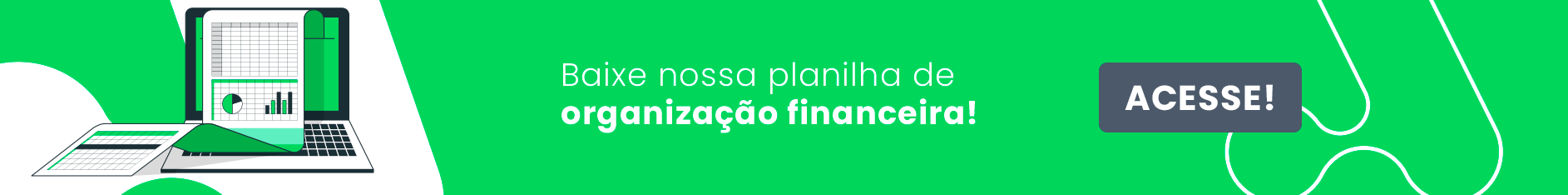 Baixe a planilha de organização financeira da Azos