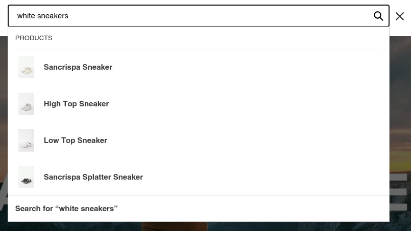 White sneakers search