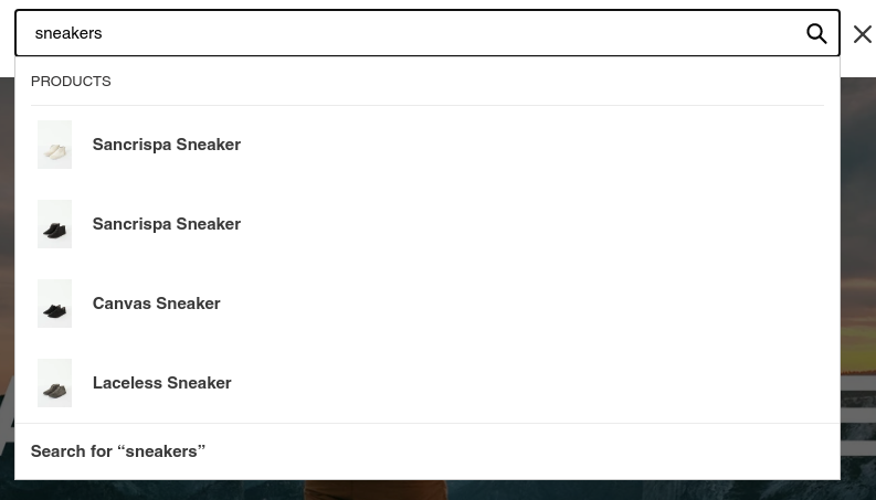 Regular sneaker search