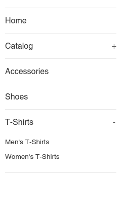 Filters for an online store