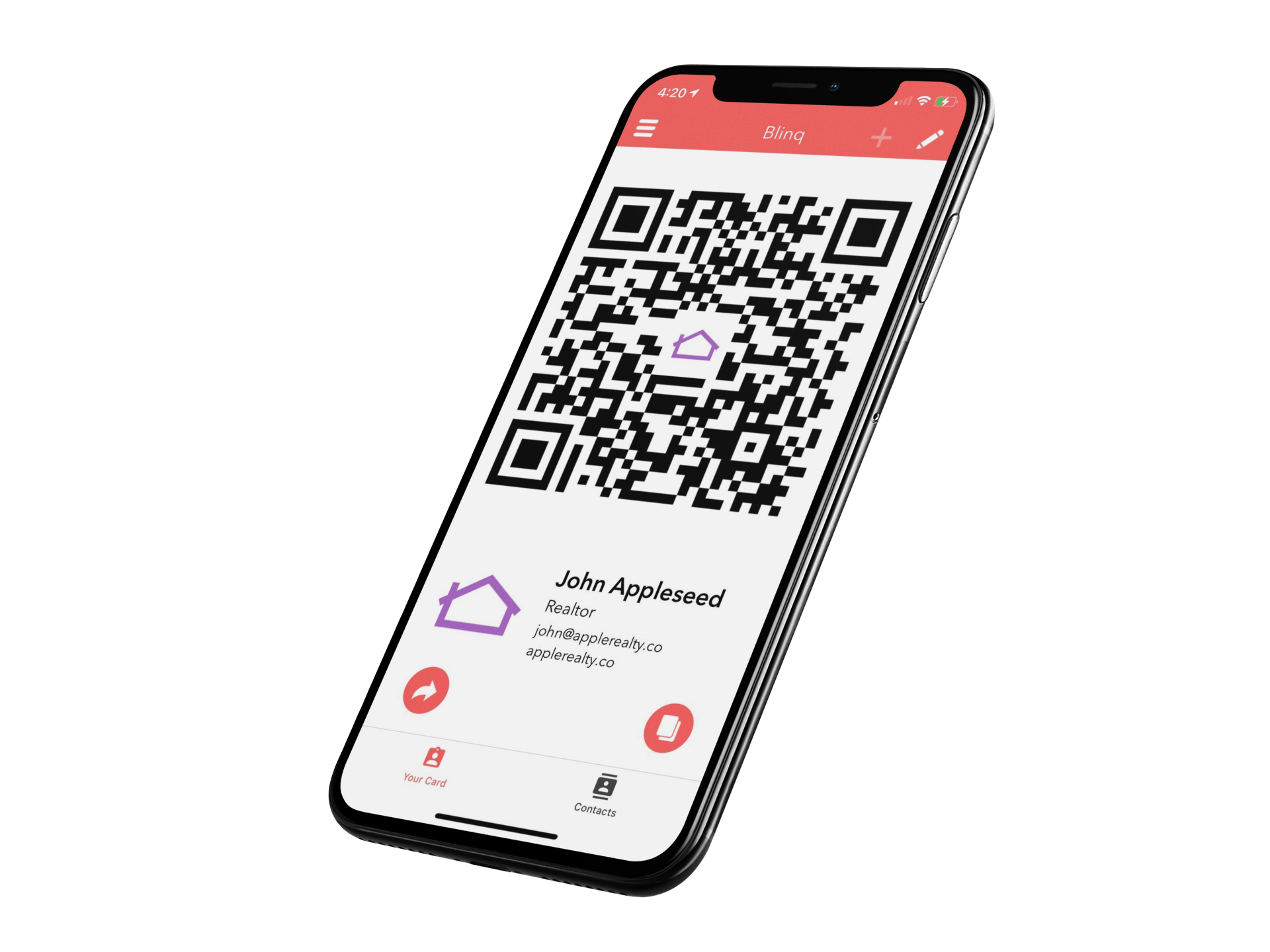 Digital business cards business card app for iphone android blinq