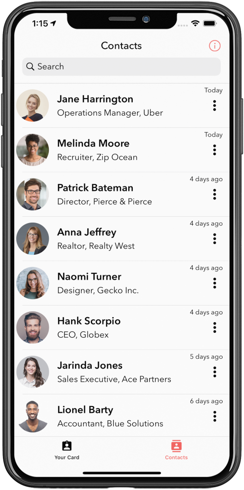 Digital Business Cards Business Card App for iPhone & Android Blinq AU