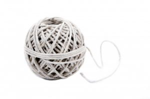 Rope strings used for moving a large area rug