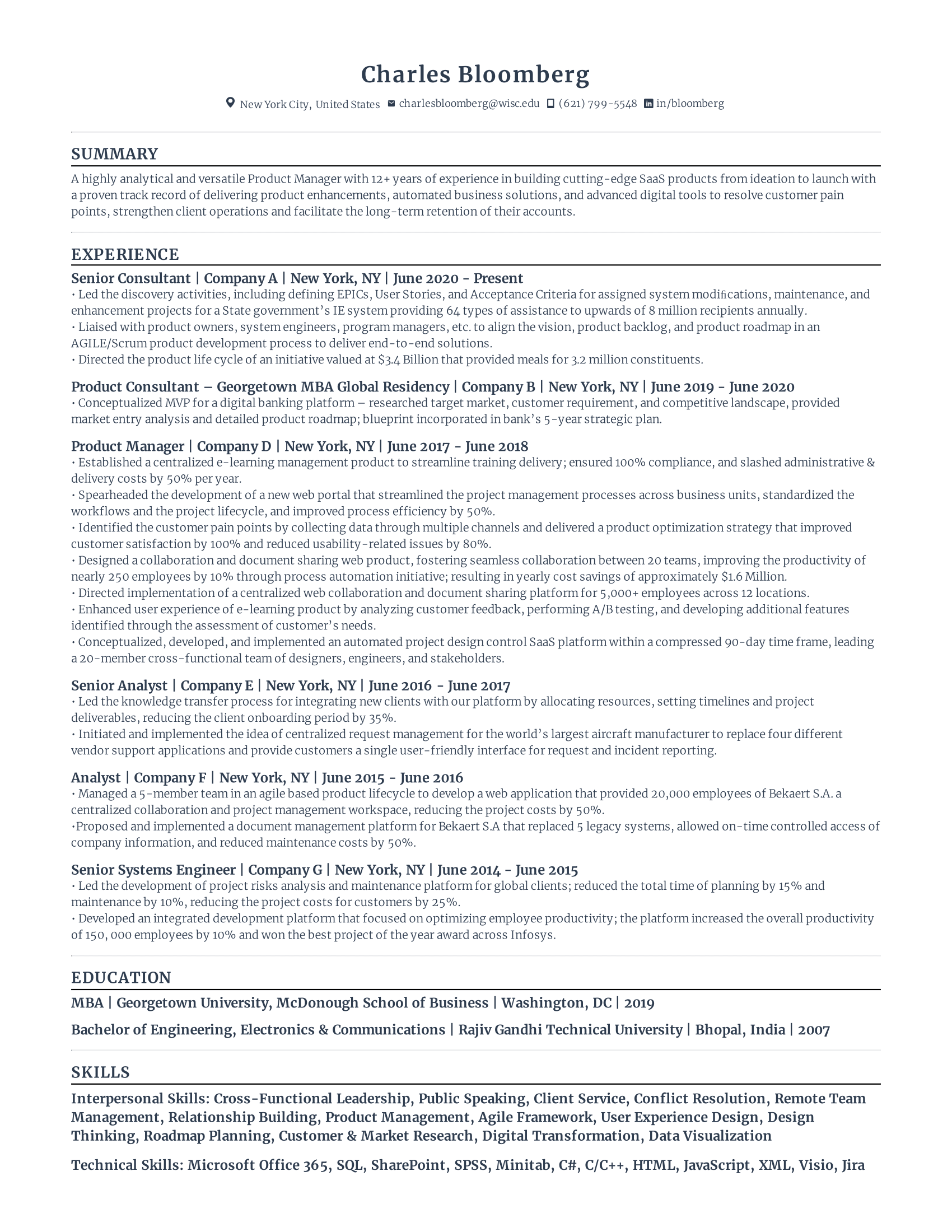 Product consultant
