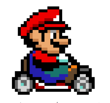 Mario en pixel