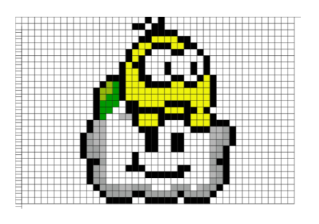 personnage en pixel