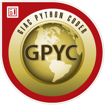 GIAC Python Coder (GPYC)