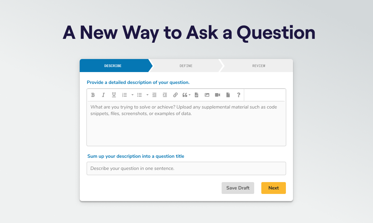 A New Way to Ask a Question Question Display