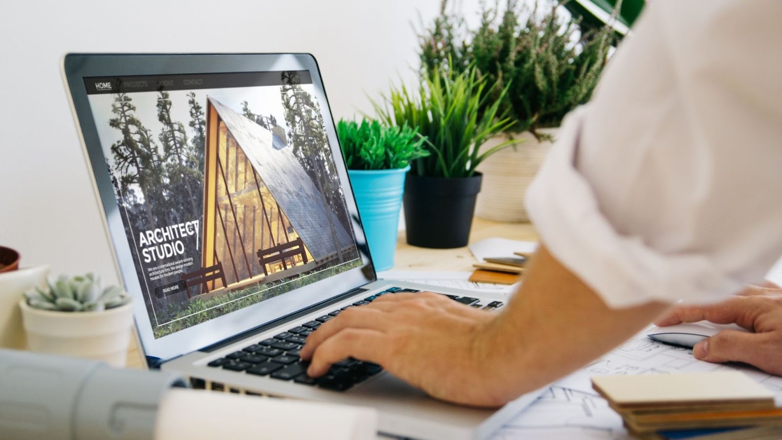website home page