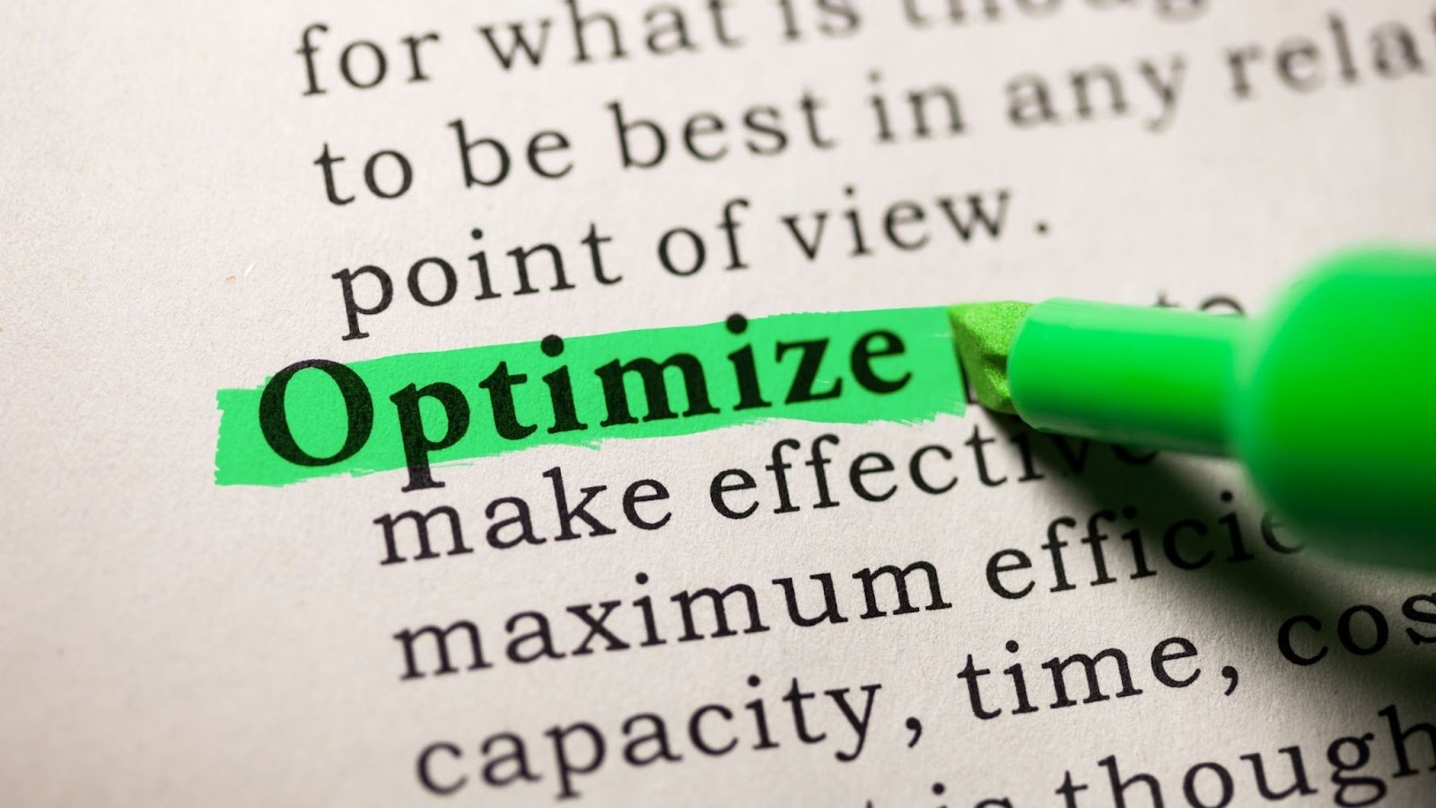 optimize