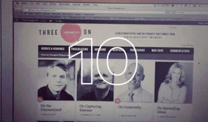 Animated GIF with various photos documenting 10 years of Whiteboard history.
