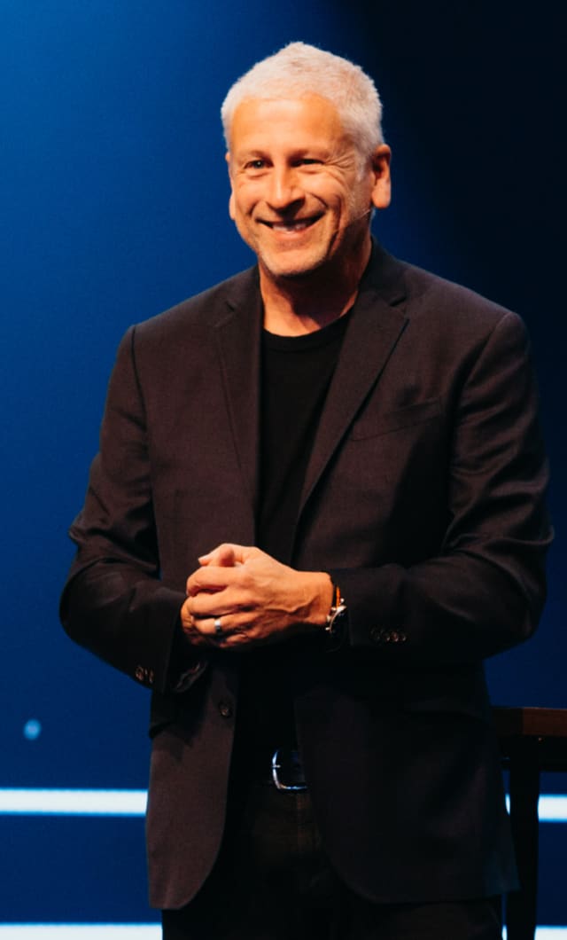 Pastor Louie Giglio preachers a sermon.