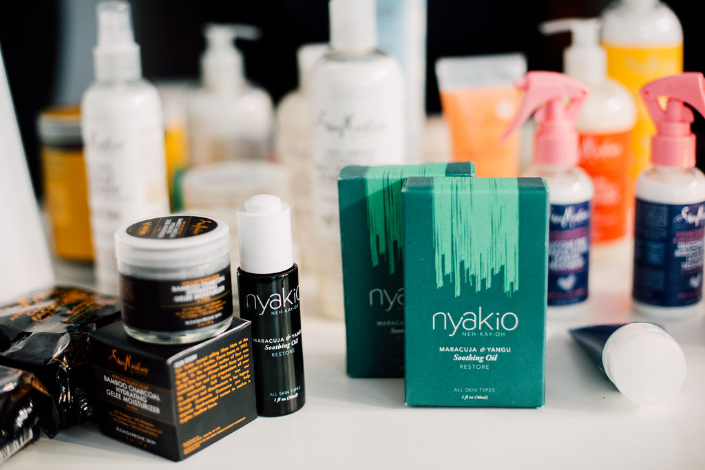 Assortment of products from Nyakio.