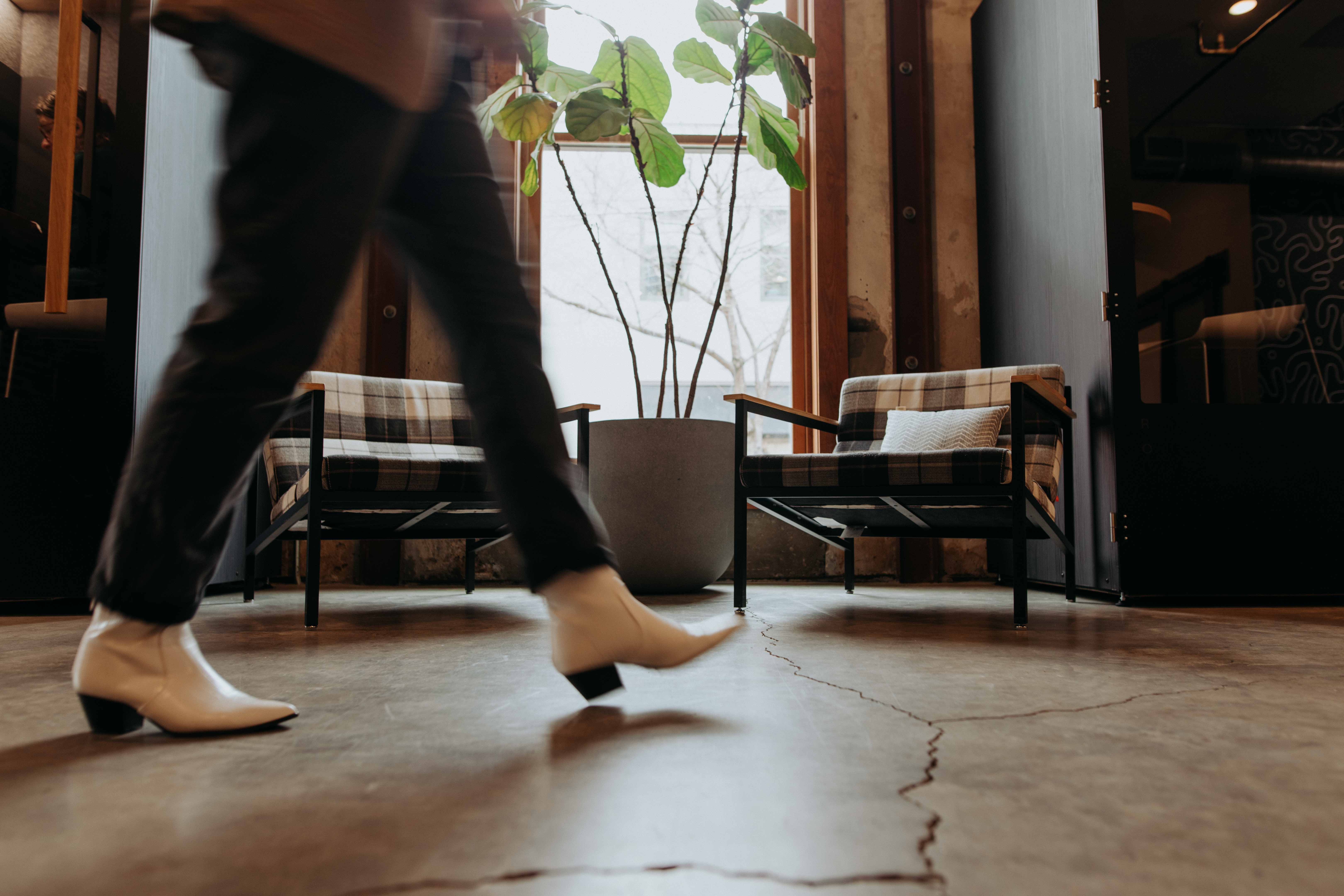 a person walking