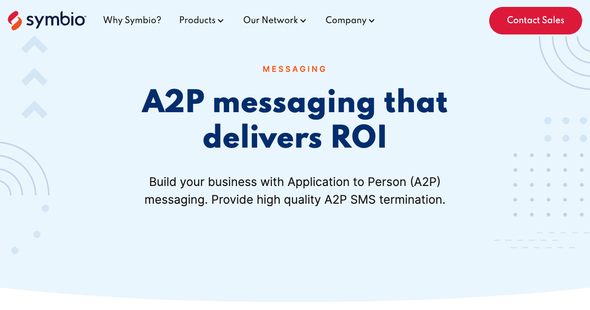 A2P Messaging Bulk SMS Australia & New Zealand Symbio