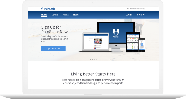 PainScale launch landing page