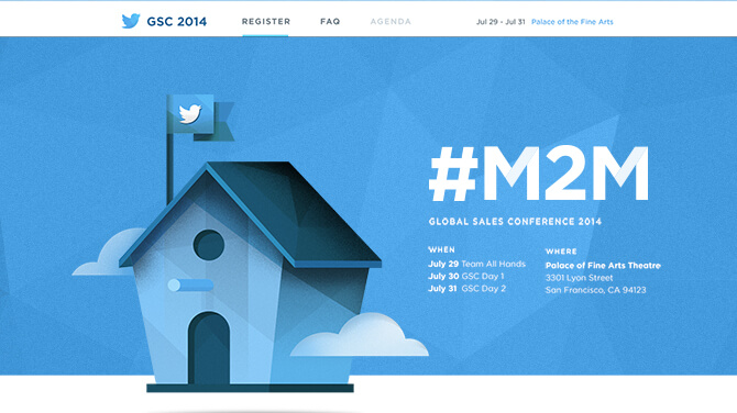 Twitter Global Sales Conference Website