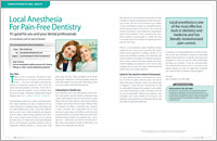 Local anesthesia for dental procedures