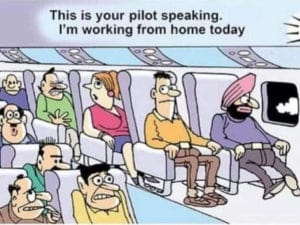working from home comic