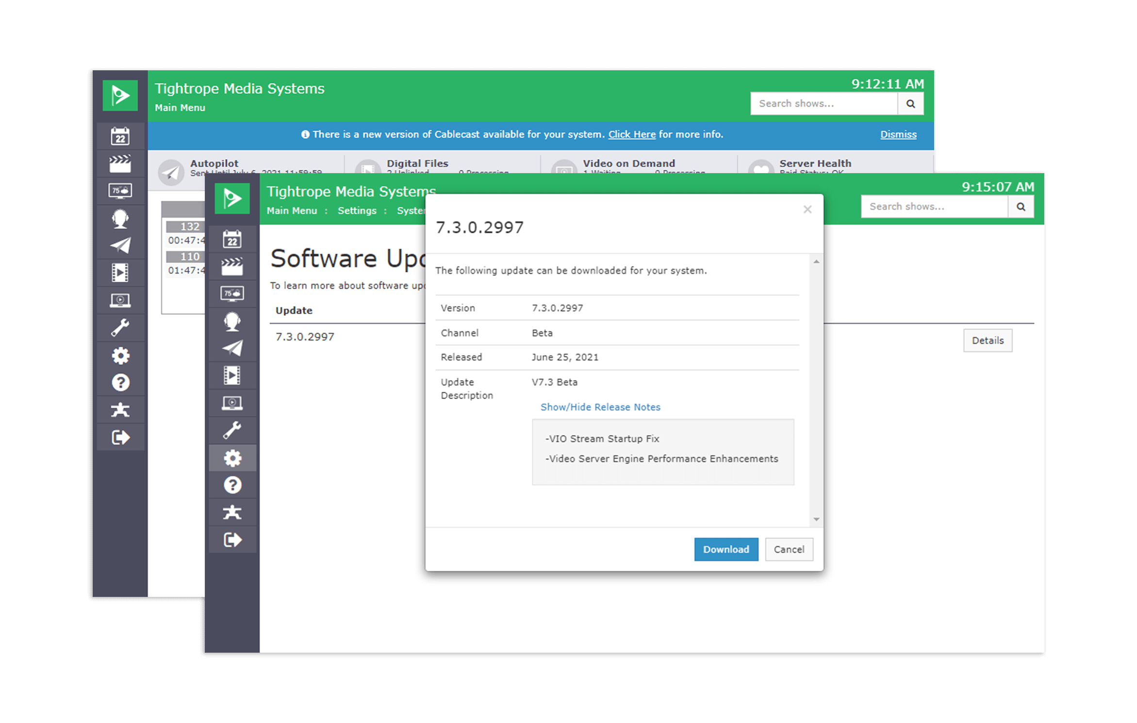 What's New in Cablecast 7.3