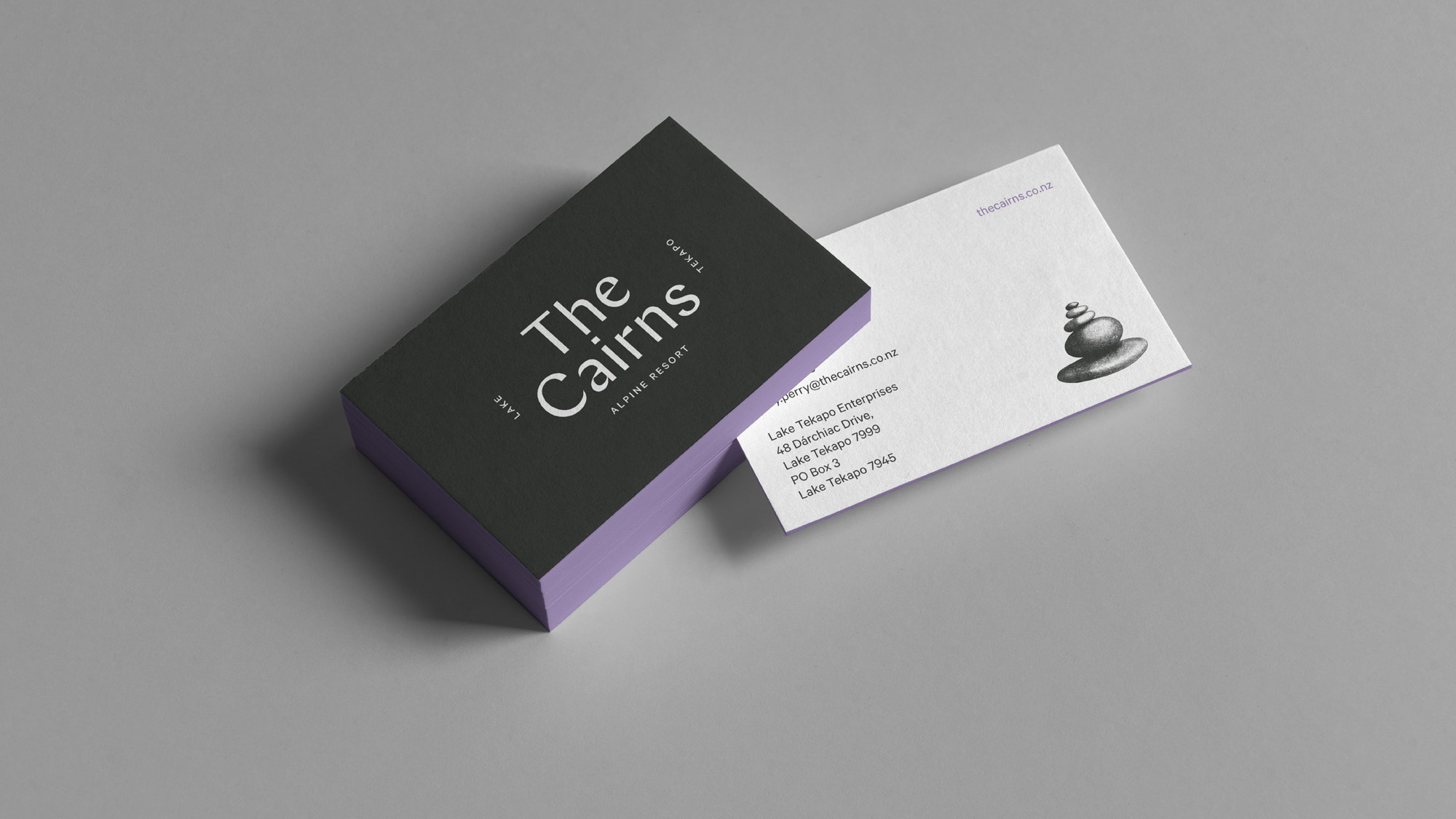 The Cairns Alpine Resort business card design