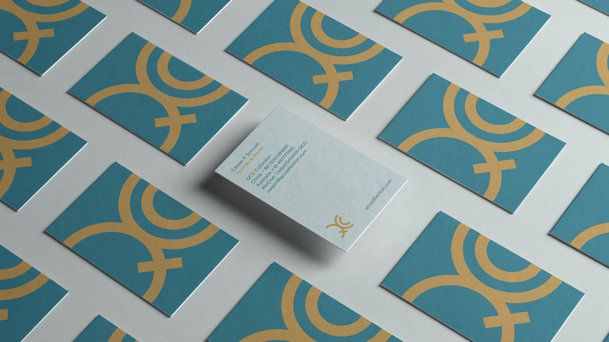 QCC business card design
