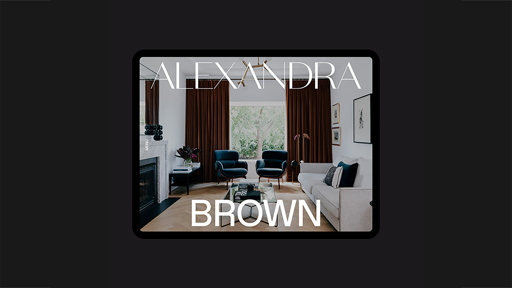 Alexandra Brown website landing page design