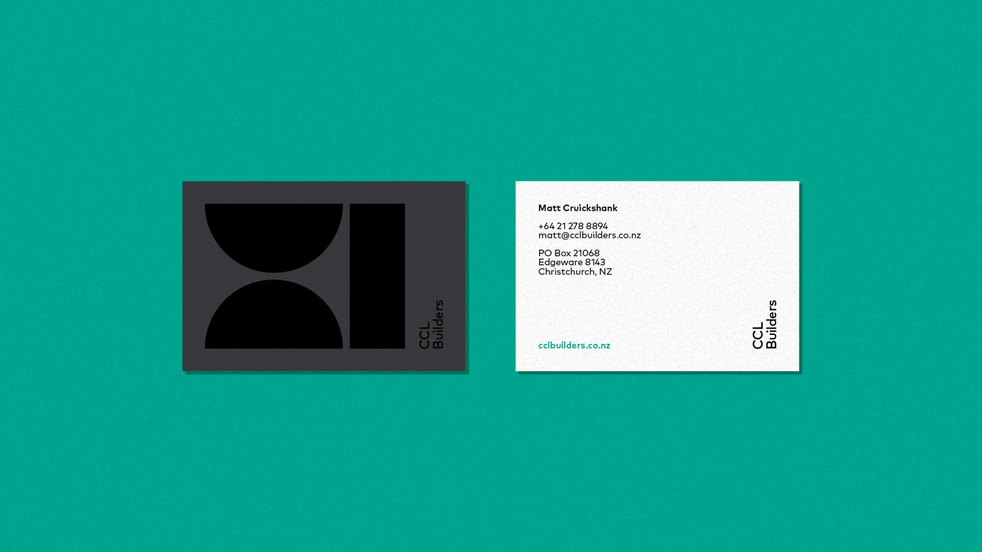 CCL business card design front and back