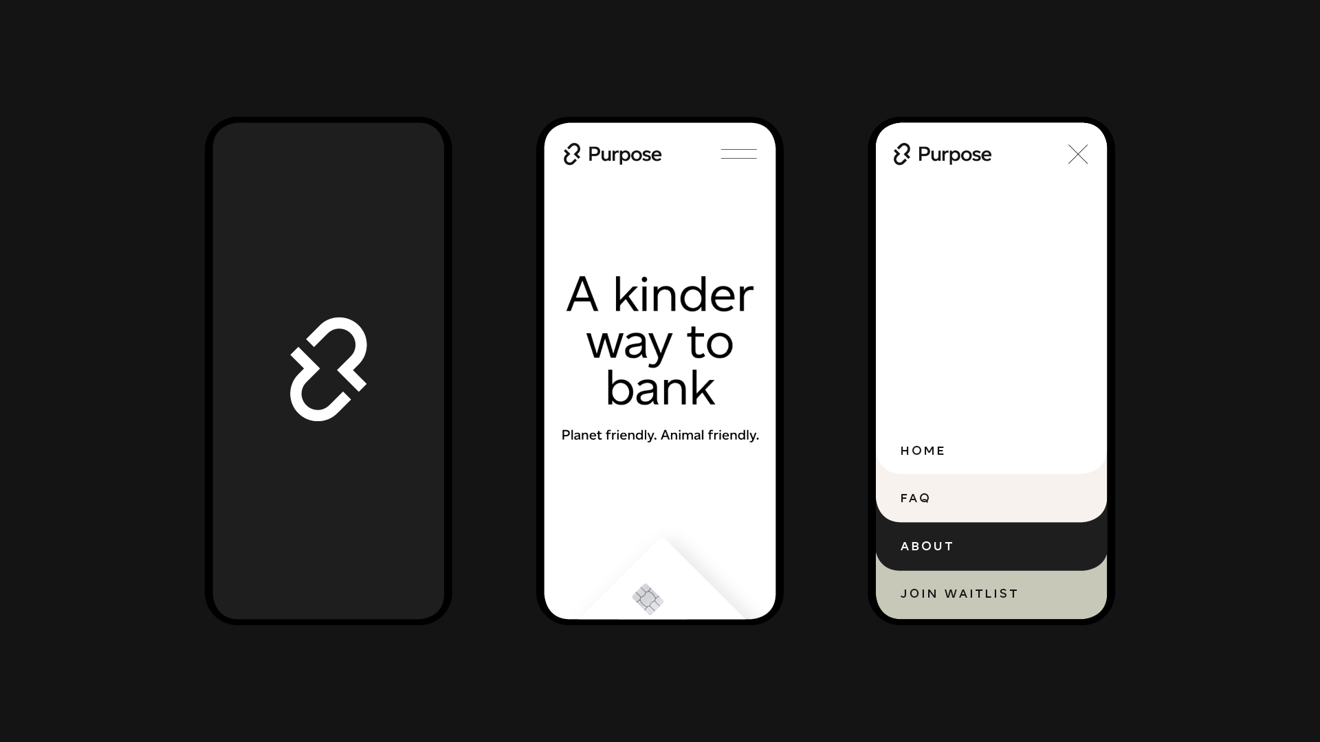 Purpose website design on mobile