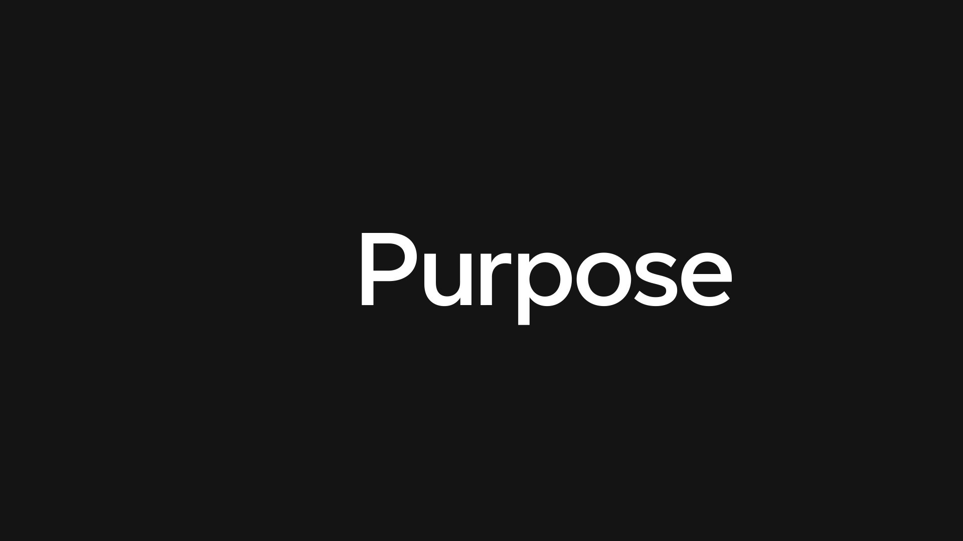 Purpose animated logo design
