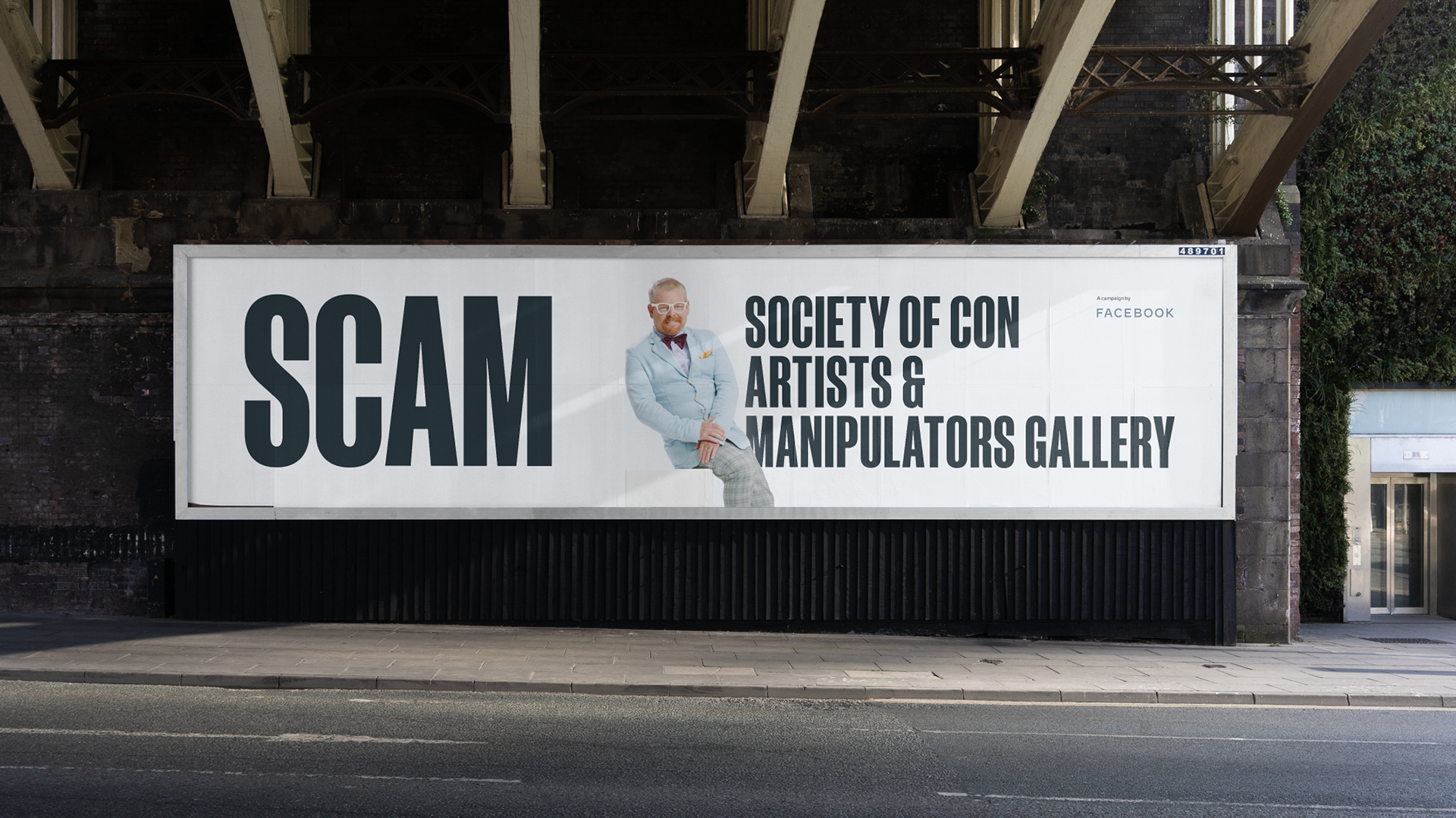 Facebook SCAM bilboard design
