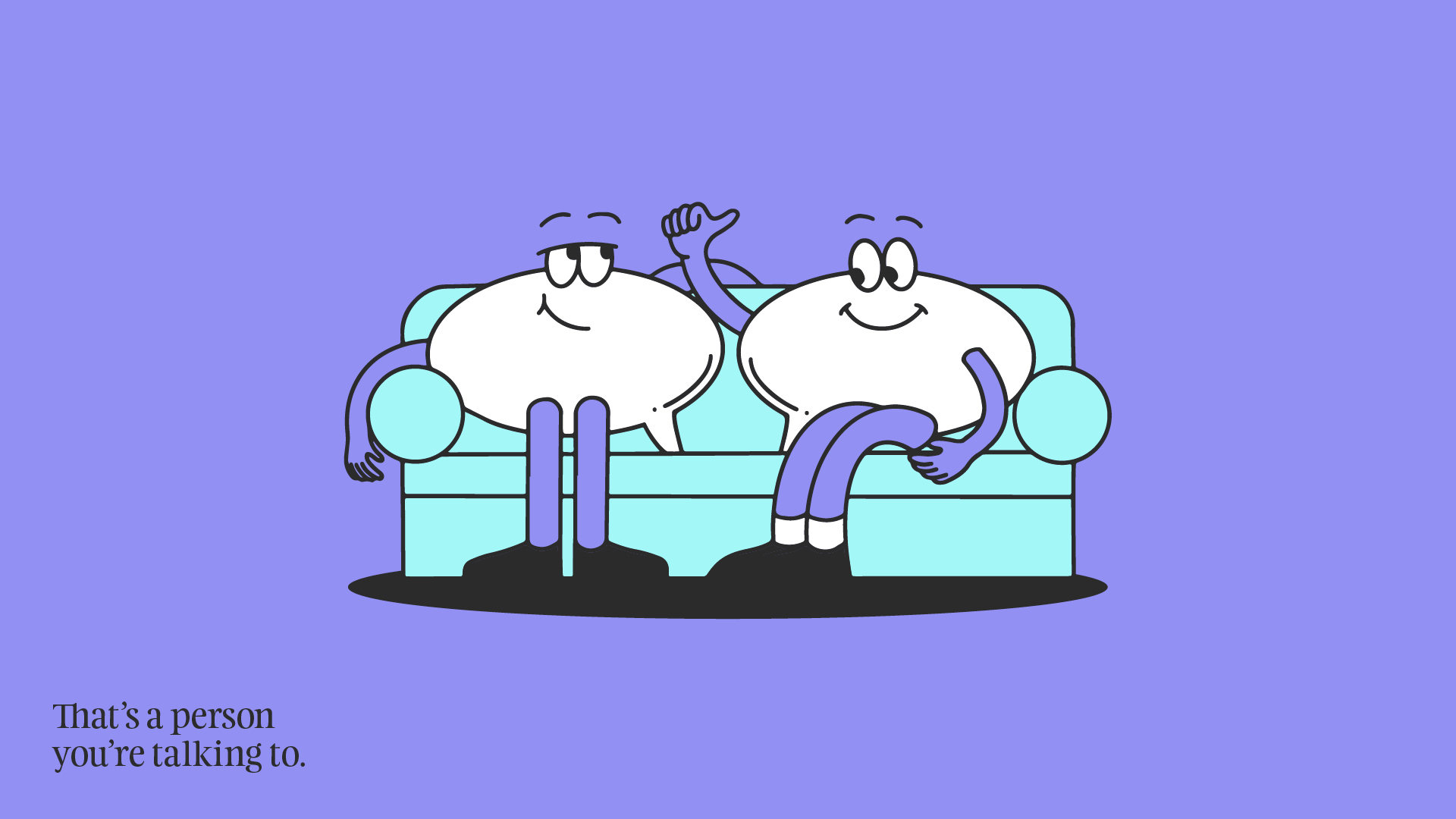 Dial It Down Illustration "There's a person you're talking to"