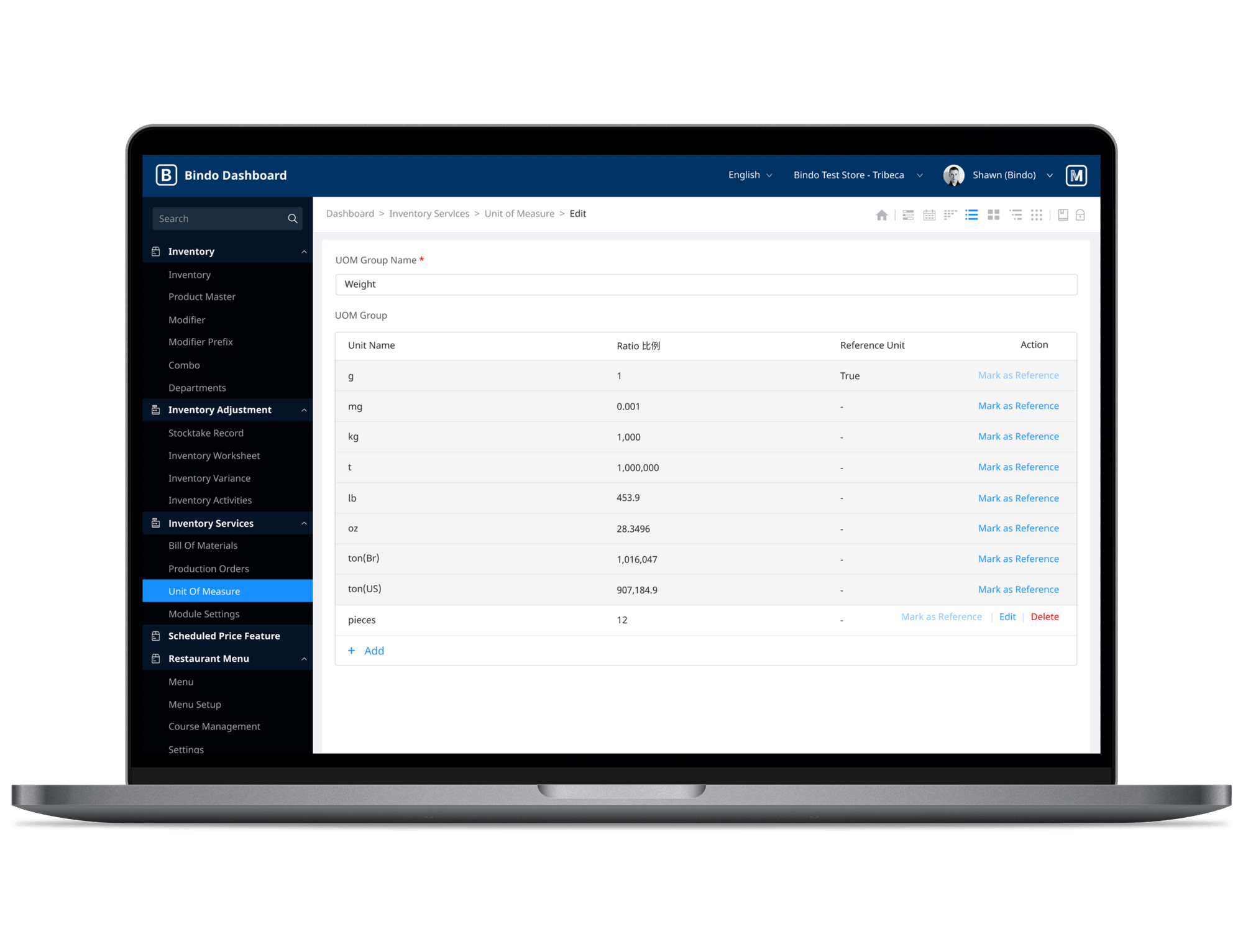 Ingredient Tracking Module
