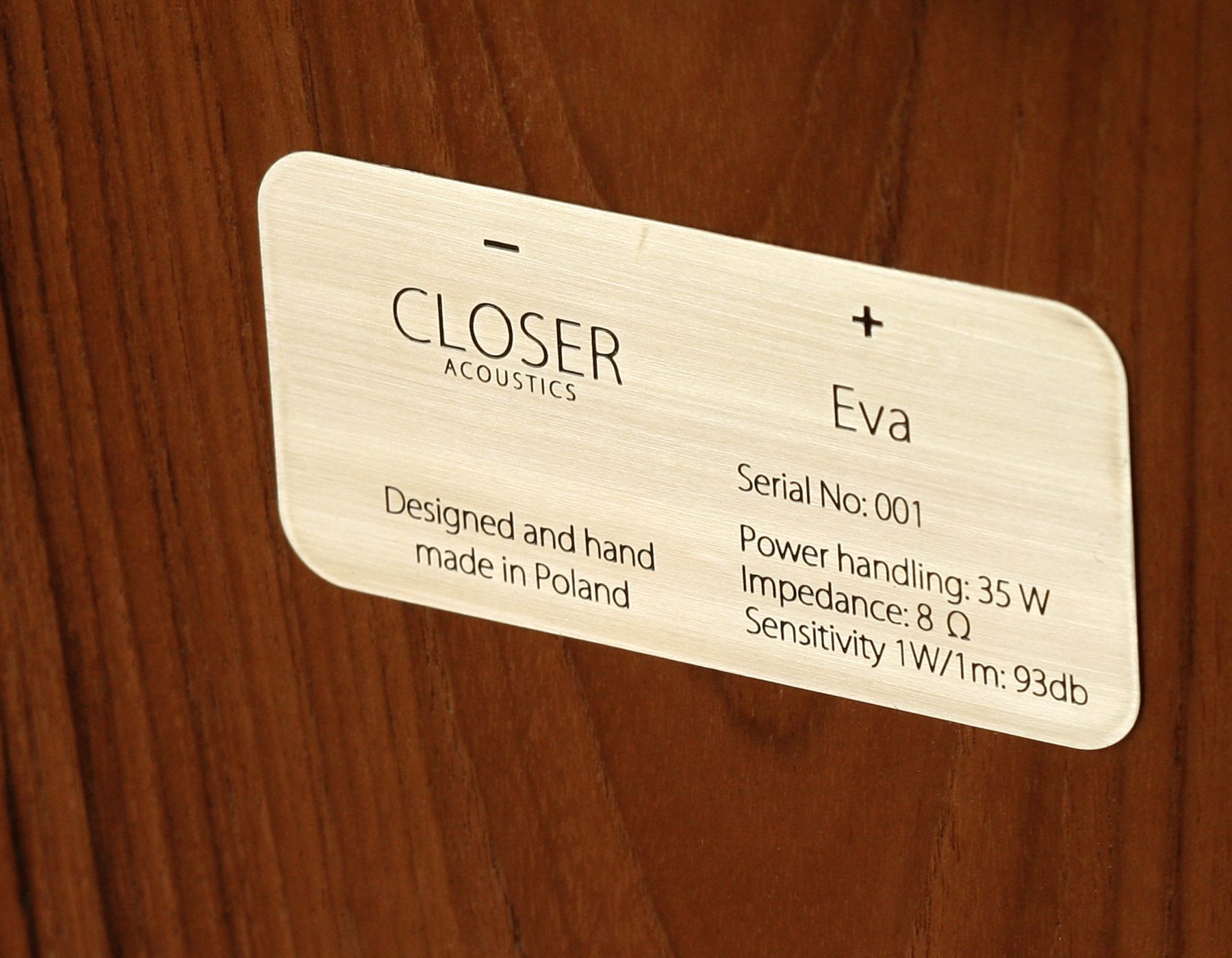 LOUDSPEAKERS CLOSER ACOUSTICS EVA – MAKE II