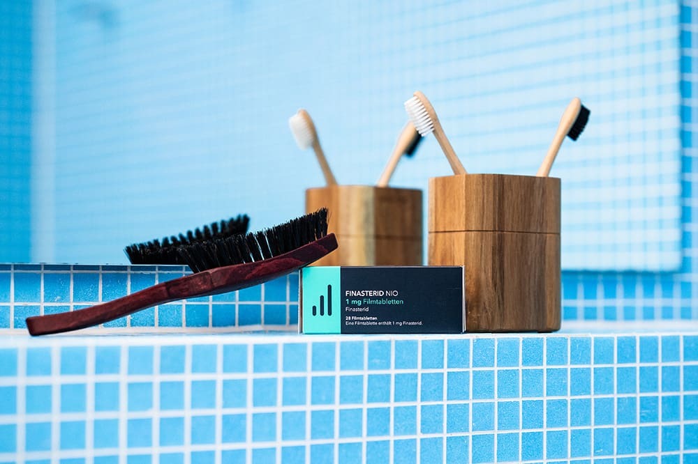 Finasterid und die MyBrush als Kombitherapie bei Haarausfall.