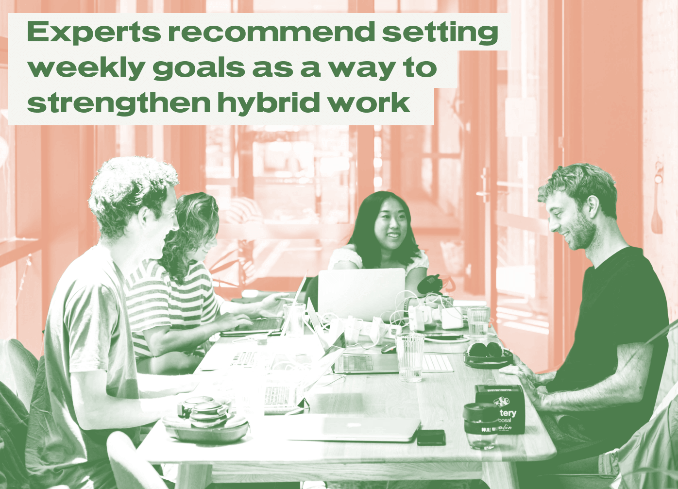 Experts recommend setting weekly goals as a way to strengthen hybrid work.