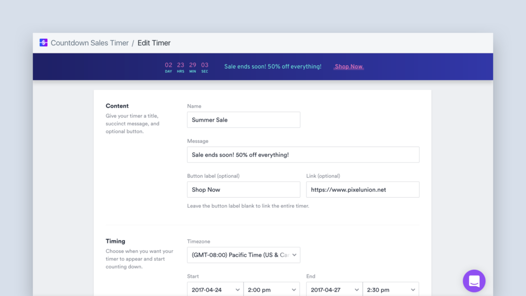 BFCM SHopify app Countdown